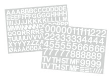 Brevlådestickers Vit